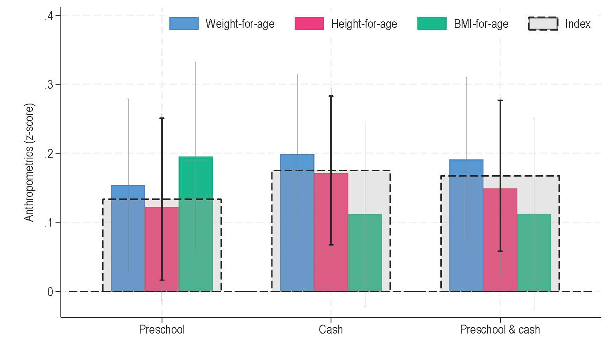 Long-term effects on children’s anthropometrics