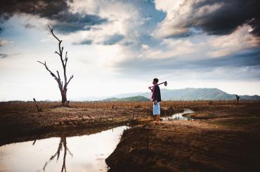 Lonely farmer