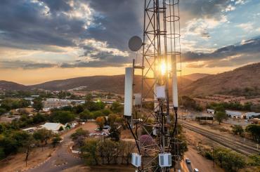 mobile internet tower in Africa, reflecting one of the topics we covered this week on VoxDev