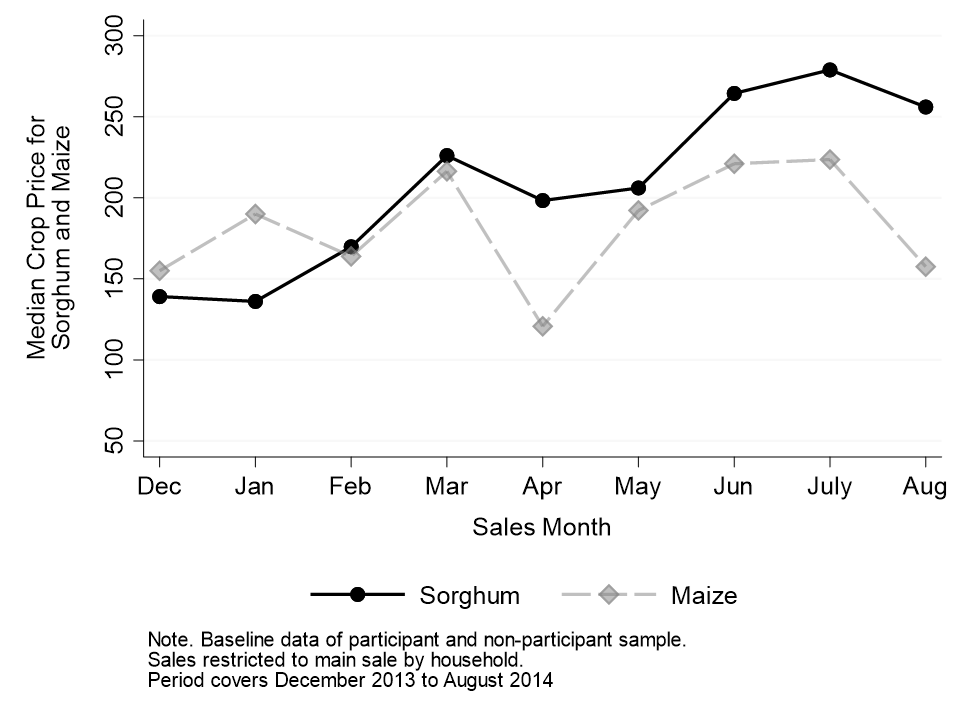 Price volatility in study site