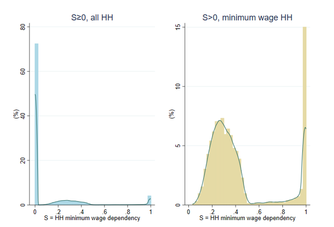 Minimum wage and income share in China