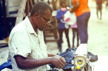 man tailors clothes in ghana