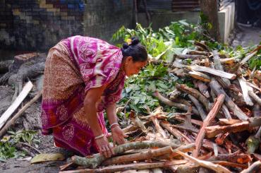 woman working